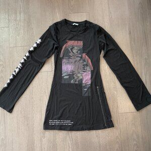 SOLD ✅ HMN ALNS Ufo Sightings Women's Long Sleeve Mini Dress (SMALL)